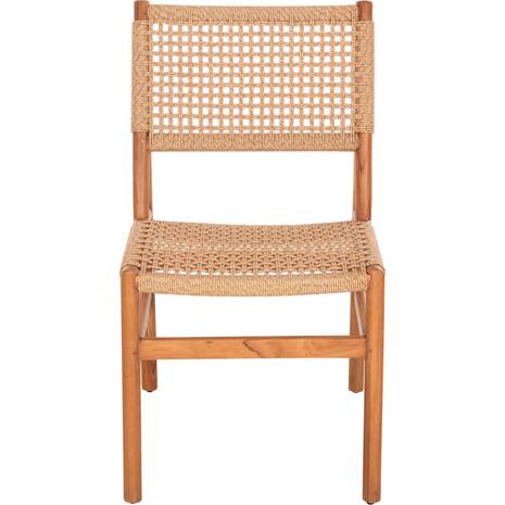 ΚΑΡΕΚΛΑ ΤΡΑΠΕΖΑΡΙΑΣ DINIZ HM6554 ΞΥΛΟ TEAK ΦΥΣΙΚΟ--ΣΥΝΘ.ΣΧΟΙΝΙ 48x60x84Υεκ.