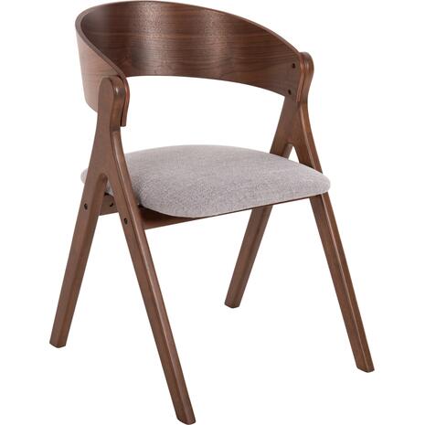 ΚΑΡΕΚΛΑ NEKKER HM9739.02 RUBBERWOOD ΣΕ ΚΑΡΥΔΙ-ΓΚΡΙ ΥΦΑΣΜΑ ΚΑΘΙΣΜΑ 56x55x78Yεκ. (σετ 2 τεμαχίων) (Γκρι)