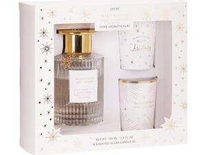 Σετ αρωματικό diffuser & 2 κεριά Χριστουγεννιάτικα Cozy Flannel