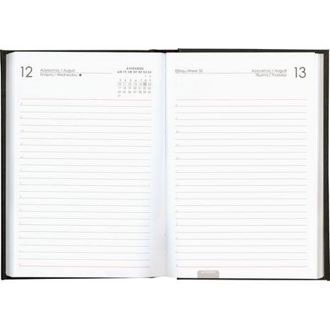 Ημερολόγιο ημερήσιο δετό Next Skin 2026 17x25cm μπορντό