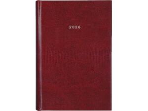 Ημερολόγιο ημερήσιο δετό Next Skin 2026 17x25cm μπορντό