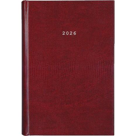 Ημερολόγιο ημερήσιο δετό Next Skin 2026 17x25cm μπορντό
