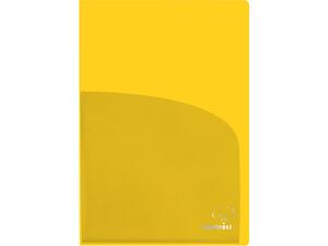 Ζελατίνα Typotrust PP δίπτυχη με 2 θήκες Α4 170mic ημιδιάφανη Κίτρινη (1 τεμάχιο)