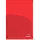 Ζελατίνα Typotrust PP δίπτυχη με 2 θήκες Α4 170mic ημιδιάφανη κόκκινη (1 τεμάχιο)