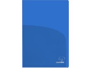Ζελατίνα Typotrust PP δίπτυχη με 2 θήκες Α4 170mic ημιδιάφανη μπλε (1 τεμάχιο)