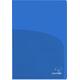 Ζελατίνα Typotrust PP δίπτυχη με 2 θήκες Α4 170mic ημιδιάφανη μπλε (1 τεμάχιο)