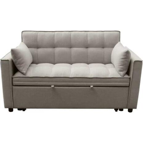 ΚΑΝΑΠΕΣ ΚΡΕΒΑΤΙ 2-ΘΕΣΙΟΣ BORG HM3289.03 ΜΠΕΖ ΥΦΑΣΜΑ 140x100x80Υεκ