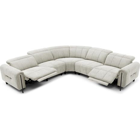 ΓΩΝΙΑΚΟΣ ΚΑΝΑΠΕΣ ΜΕ RECLINE ORACLE HM3290.02 ΜΠΕΖ ΥΦΑΣΜΑ 260x260x90(κάθισμα)x94Υεκ.