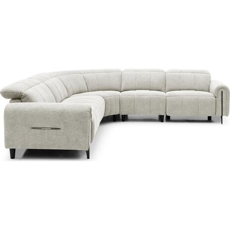 ΓΩΝΙΑΚΟΣ ΚΑΝΑΠΕΣ ΜΕ RECLINE ORACLE HM3290.02 ΜΠΕΖ ΥΦΑΣΜΑ 260x260x90(κάθισμα)x94Υεκ.