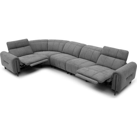 ΓΩΝΙΑΚΟΣ ΚΑΝΑΠΕΣ ΜΕ RECLINE ORACLE HM3290.01 ΓΚΡΙ ΥΦΑΣΜΑ 260x260x90(κάθισμα)x94Υεκ.