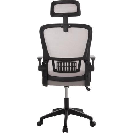 ΚΑΡΕΚΛΑ ΓΡΑΦΕΙΟΥ BLAZER HM1205.05 ΓΚΡΙ MESH-ΜΑΥΡΟΣ ΣΚΕΛΕΤΟΣ 60x58x110-130Υεκ.