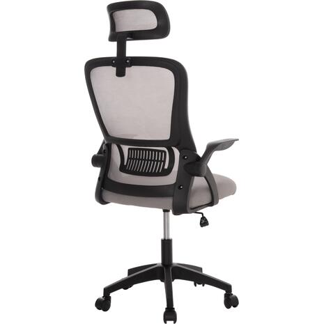 ΚΑΡΕΚΛΑ ΓΡΑΦΕΙΟΥ BLAZER HM1205.05 ΓΚΡΙ MESH-ΜΑΥΡΟΣ ΣΚΕΛΕΤΟΣ 60x58x110-130Υεκ.