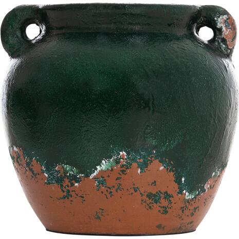 ΔΙΑΚΟΣΜΗΤΙΚΟ ΒΑΖΟ HM4380 ΤΕΡΑΚΟΤΑ ΣΕ ANTIQUE ΠΡΑΣΙΝΗ ΑΠΟΧΡΩΣΗ Φ26Χ26Yεκ.
