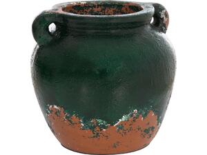 ΔΙΑΚΟΣΜΗΤΙΚΟ ΒΑΖΟ HM4380 ΤΕΡΑΚΟΤΑ ΣΕ ANTIQUE ΠΡΑΣΙΝΗ ΑΠΟΧΡΩΣΗ Φ26Χ26Yεκ.