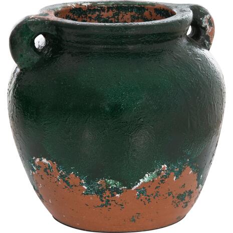 ΔΙΑΚΟΣΜΗΤΙΚΟ ΒΑΖΟ HM4380 ΤΕΡΑΚΟΤΑ ΣΕ ANTIQUE ΠΡΑΣΙΝΗ ΑΠΟΧΡΩΣΗ Φ26Χ26Yεκ.