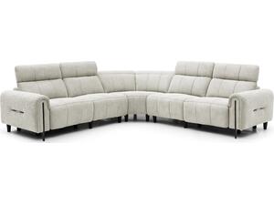 ΓΩΝΙΑΚΟΣ ΚΑΝΑΠΕΣ ΜΕ RECLINE ORACLE HM3290.02 ΜΠΕΖ ΥΦΑΣΜΑ 260x260x90(κάθισμα)x94Υεκ.