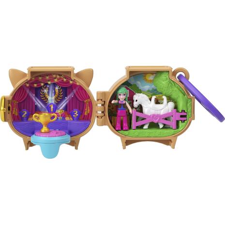 Mattel Polly Pocket Polly Mini -Σετακια Με Ζωακια Pet Connects Horse Σετ Παιχνιδιών (GYV99 / JCB20)