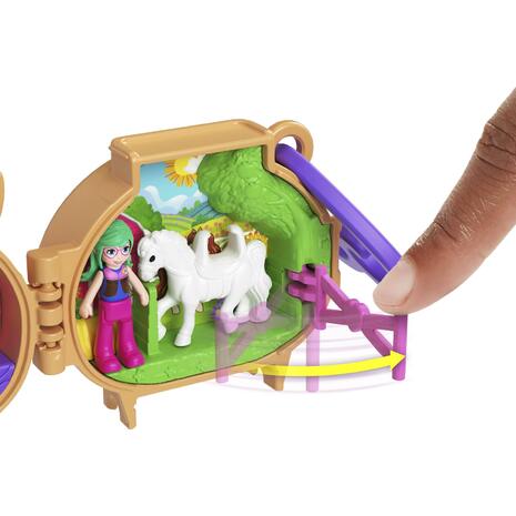 Mattel Polly Pocket Polly Mini -Σετακια Με Ζωακια Pet Connects Horse Σετ Παιχνιδιών (GYV99 / JCB20)