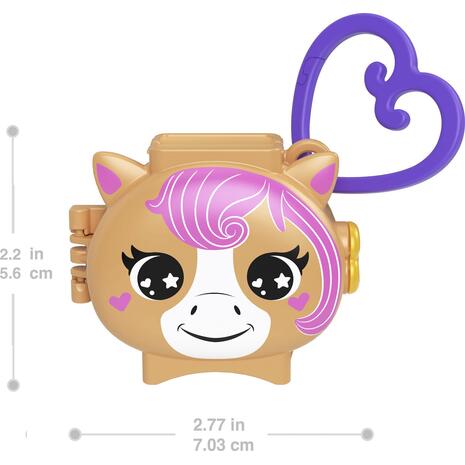 Mattel Polly Pocket Polly Mini -Σετακια Με Ζωακια Pet Connects Horse Σετ Παιχνιδιών (GYV99 / JCB20)