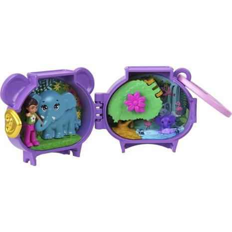 Mattel Polly Pocket Polly Mini -Σετάκια Με Ζωάκια Pet Connects Elephan Σετ Παιχνιδιών (GYV99 / JCB19)