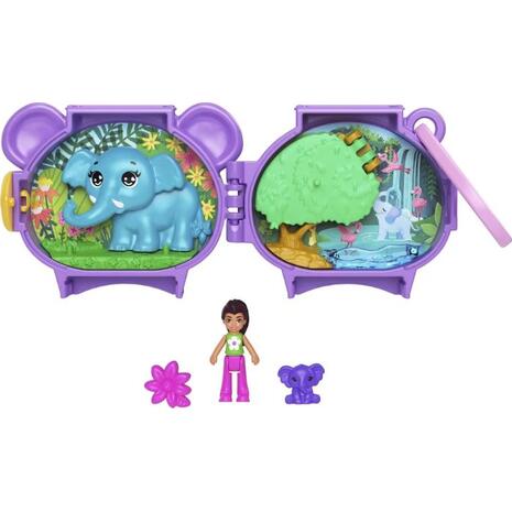 Mattel Polly Pocket Polly Mini -Σετάκια Με Ζωάκια Pet Connects Elephan Σετ Παιχνιδιών (GYV99 / JCB19)