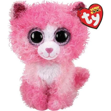 Ty Beanie Boos Reagen Χνουδωτό Γατούλα Ροζ 23εκ
