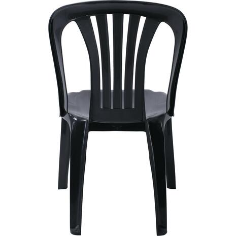 IRIDE Καρέκλα Στοιβαζόμενη, ΡΡ Ανθρακί (Ε369,1)