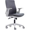 BF8950 Πολυθρόνα Γραφείου Άσπρο - Γκρι, Mesh Γκρι, Ύφασμα Γκρι (ΕΟ529,30)