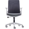 BF8950 Πολυθρόνα Γραφείου Άσπρο - Γκρι, Mesh Γκρι, Ύφασμα Γκρι (ΕΟ529,30)