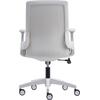 BF8950 Πολυθρόνα Γραφείου Άσπρο - Γκρι, Mesh Γκρι, Ύφασμα Γκρι (ΕΟ529,30)