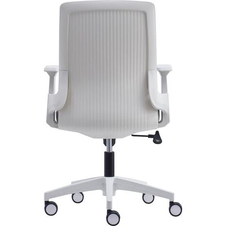 BF8950 Πολυθρόνα Γραφείου Άσπρο - Γκρι, Mesh Γκρι, Ύφασμα Γκρι (ΕΟ529,30)