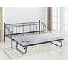 MARIN Set: Daybed (για στρώμα 90x190) + Βοηθητικό Κρεβάτι με Στρώμα 185x85 Μέταλλο Μαύρο (Ε8043,11)