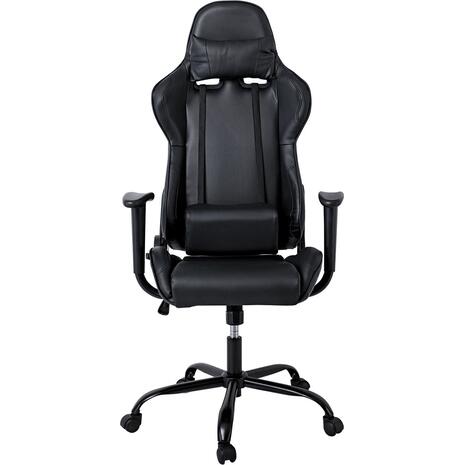 BF8350 Gaming Πολυθρόνα Γραφείου, Ανάκλιση Πλάτης έως 90°, Pu Μαύρο (ΕΟ578)