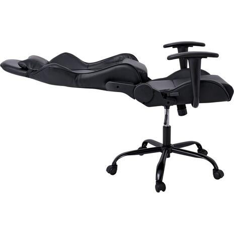 BF8350 Gaming Πολυθρόνα Γραφείου, Ανάκλιση Πλάτης έως 90°, Pu Μαύρο (ΕΟ578)