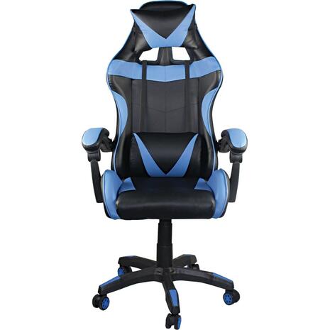 BF7850 Gaming Πολυθρόνα Γραφείου Διευθυντή Pu Μαύρο - Μπλε (ΕΟ582,2)