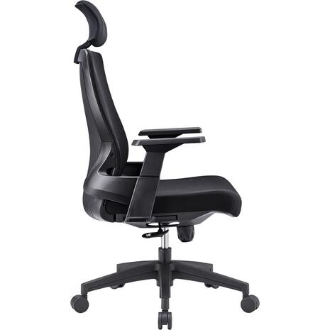 BF8900 Πολυθρόνα Γραφείου Διευθυντή, Mesh Μαύρο, Ύφασμα Μαύρο (ΕΟ528,10)