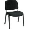 SIGMA Καρέκλα Στοιβαζόμενη Γραφείου Επισκέπτη, Μέταλλο Βαφή Μαύρο, Ύφασμα Μαύρο (ΕΟ550,18W) (Μαύρο)