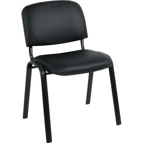 Καρέκλα Επισκέπτη SIGMA Στοιβαζόμενη , Μέταλλο Βαφή Μαύρο, PVC Μαύρο [Ε-00023188] ΕΟ550,17W (1 τεμάχιο)