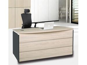 PROGRESS Γραφείο 140x80cm Απόχρωση Elm-Sky Grey (ΕΟ832) (Elm - Grey)