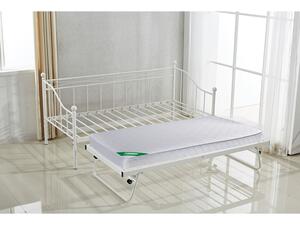 MARIN Set: Daybed (για στρώμα 90x190) + Βοηθητικό Κρεβάτι με Στρώμα 185x85 Μέταλλο Άσπρο (Ε8043,21)