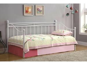 MARIN Set: Daybed με Στρώμα 90x190 + Βοηθητικό Κρεβάτι με Στρώμα 85x185 Μέταλλο Άσπρο (Ε8043,2S)