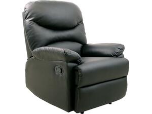 LUISA Πολυθρόνα Relax Σαλονιού - Καθιστικού Pu Μαύρο (Ε9780,4P)