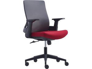 BF8950 Πολυθρόνα Γραφείου Mesh Γκρι, Ύφασμα  Μπορντώ (ΕΟ529,20)