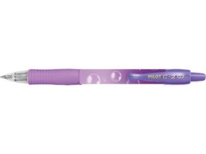 Στυλό Gel Pilot G-2 "Bubble" Limited Edition Medium 0.7mm Μπλε μελάνι - Μωβ σώμα (BLG27TRB-PUG-L) (Μωβ)