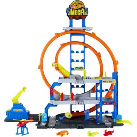 Hot Wheels City Mega Loop Γκαράζ Σετ Παιχνιδιού (JBM74)