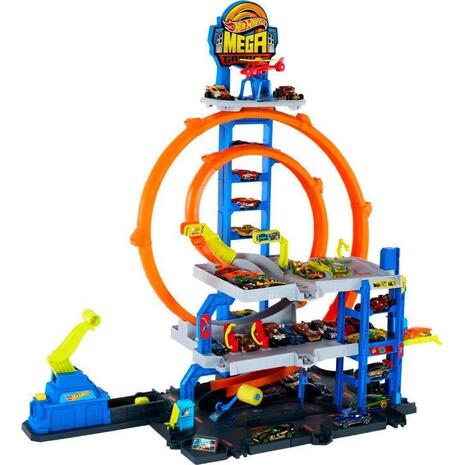 Hot Wheels City Mega Loop Γκαράζ Σετ Παιχνιδιού (JBM74)