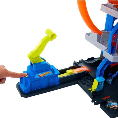 Hot Wheels City Mega Loop Γκαράζ Σετ Παιχνιδιού (JBM74)