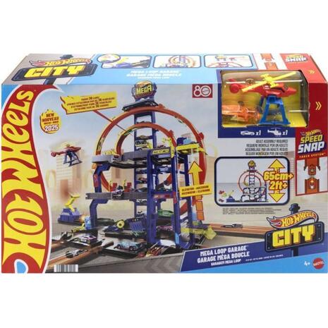 Hot Wheels City Mega Loop Γκαράζ Σετ Παιχνιδιού (JBM74)
