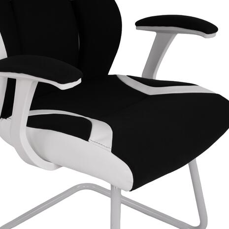 ΠΟΛΥΘΡΟΝΑ ZAHARA HM1102.02 ΣΕ ΧΡΩΜΑ ΜΑΥΡΟ ΜΕ ΑΣΠΡΟ 66,5x63x108cm