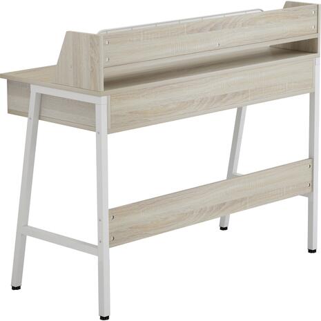 ΓΡΑΦΕΙΟ OLIVIER HM2129.01 ΜΕΛΑΜΙΝΗ ΣΕ SONAMA-ΛΕΥΚΟ-ΛΕΥΚΟΣ ΜΕΤΑΛΛΙΚΟΣ ΣΚΕΛΕΤΟΣ 104x48x89Υεκ